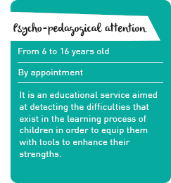 Programa Nenoos de Atención Psicopedagógica, orientado a detectar dificultades en los procesos de aprendizaje