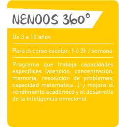 Programa Nenoos 360, orientado al trabajo de capacidades específicas y desarrollo personal